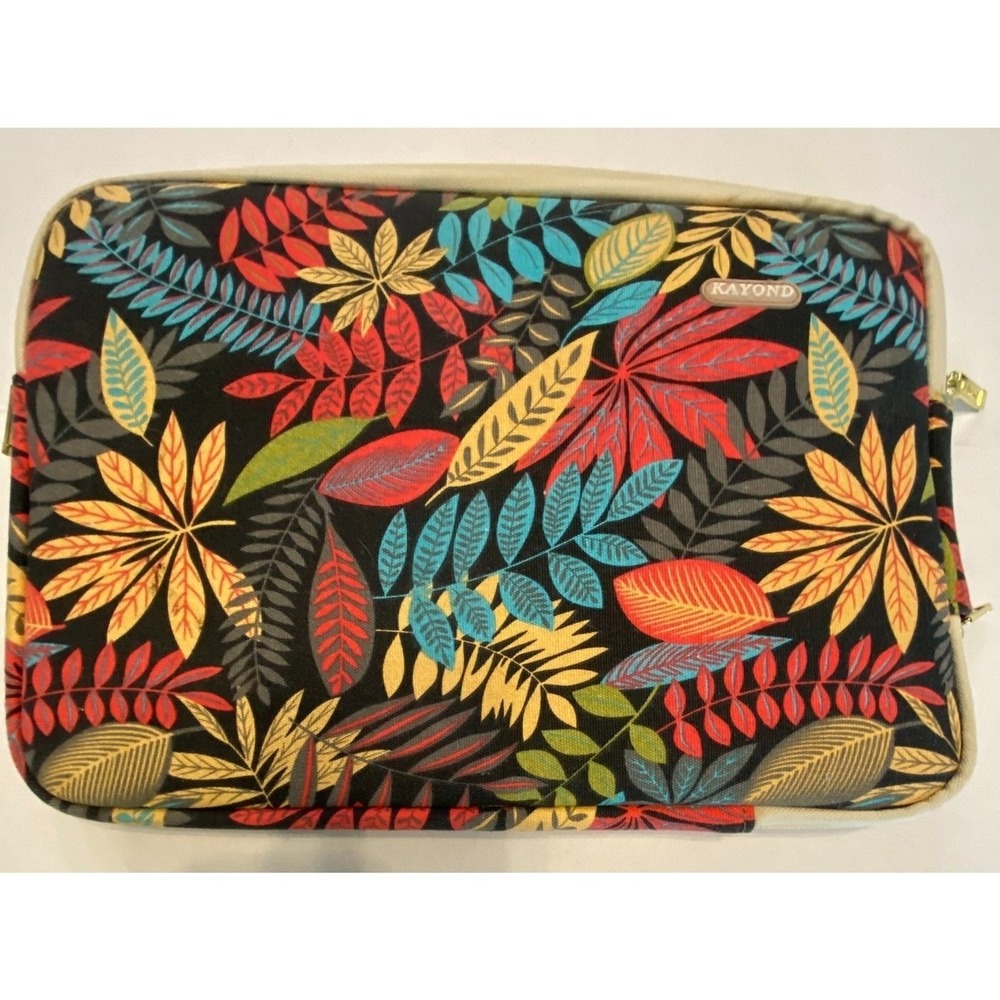 Kayond Laptop Sleeve‎ Case Colorful Floral Leaf Pattern
